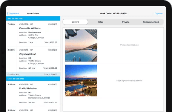ServiceBridge mobile app photo capture feature