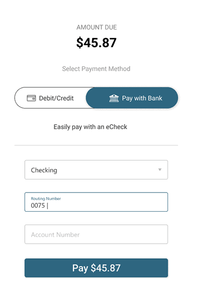 ServiceBridge ACH payments